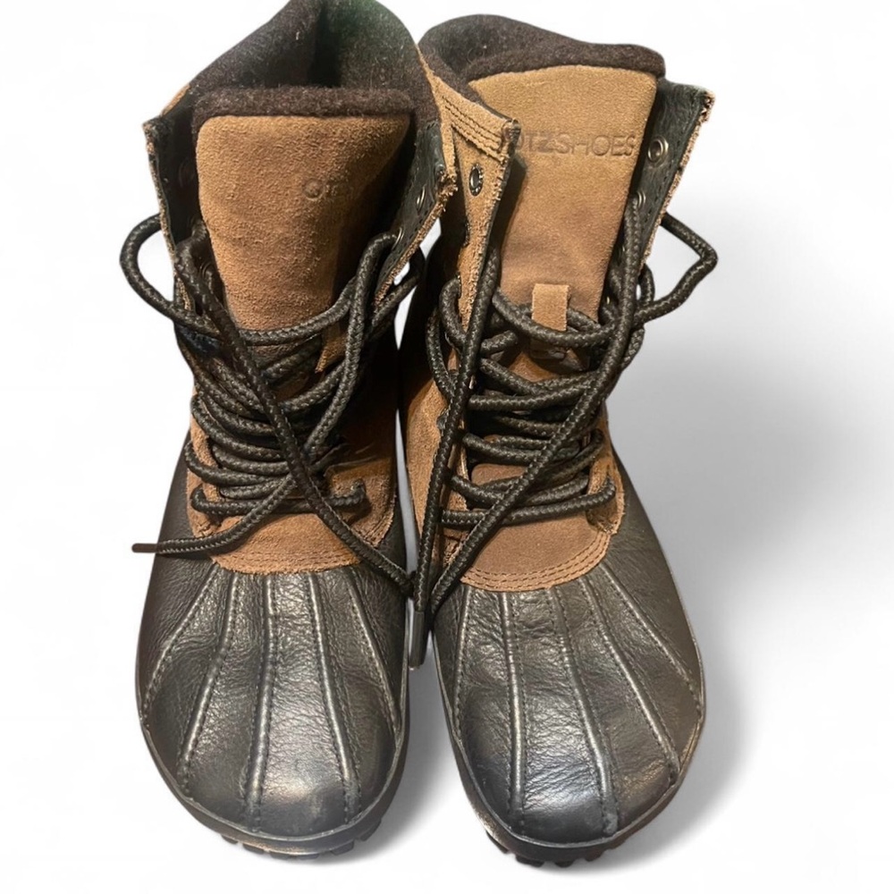 OTZ Shoes Brown and Black Duck Boots Waterproof